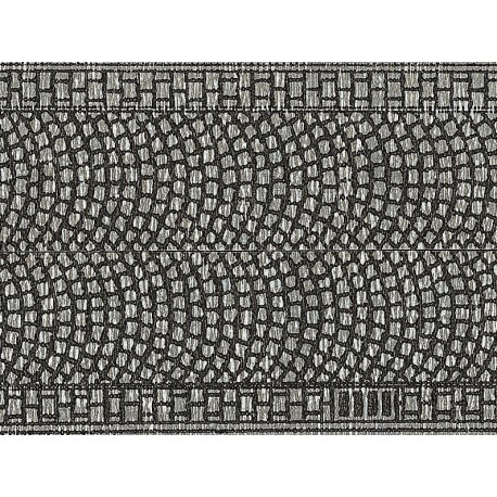 NOCH 60430 - Kopfsteinpflaster, 100 x 5 cm (aufgeteilt in 2 Rollen)